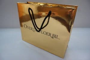 gold foil card paper bag