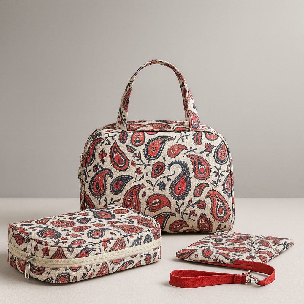 Set de neceseres estampados tipo tres en uno para proyectos personalizados de cosmética