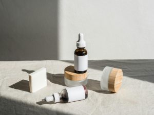 dropper, cuentagotas y tarro, cosméticos