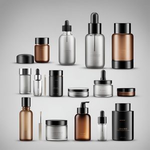 conjunto de envases para cosméticos