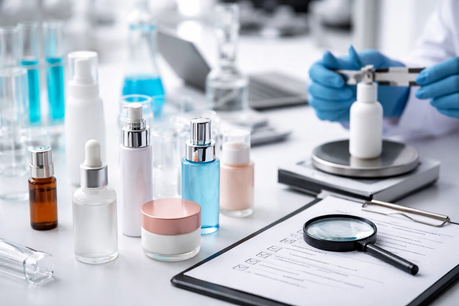 pruebas de envases cosméticos