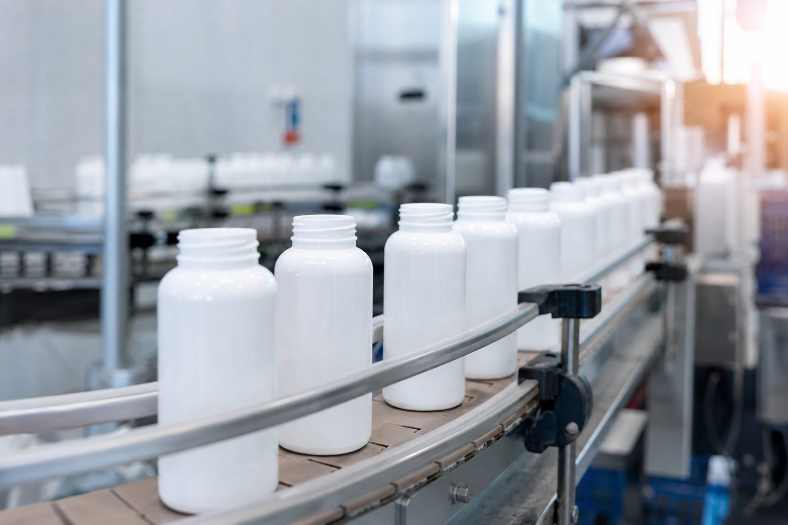 proceso de producción y control de calidad en importación de envases cosméticos con maquinaria y revisión técnica